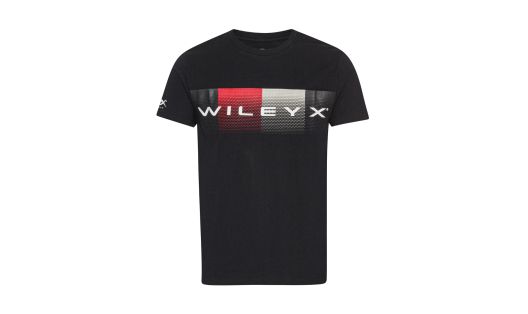 WX Core T-Shirt, Baumwolle Schwarz - Punktmuster mit Wiley X, 