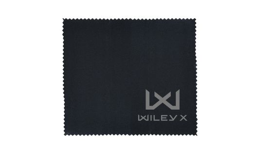 WX Brillenputztuch, Schwarz, mit WX/Wiley X Logo