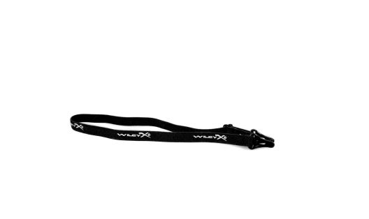 GUARD ADVANCED, Elastisches Brillenband mit Klickbefestigung, Schwarz