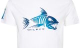 WX Fish T-Shirt, Baumwolle Weiß mit Skelett,  Image Thumbnail