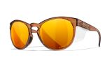 WX COVERT, Gläser: CAPTIVATE™ Polarisierend Bronze Spiegel, Gestell: Transparent Braun Image Thumbnail
