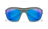 WX OZONE, Gläser: CAPTIVATE™ Polarisierend Blau Spiegel, Gestell: Matt Grau Image Thumbnail
