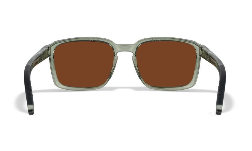 WX ALFA, Gläser: CAPTIVATE™ Polarisierend Bronze Spiegel, Gestell: Glänzend Transparent Hellgrün/Grau Image