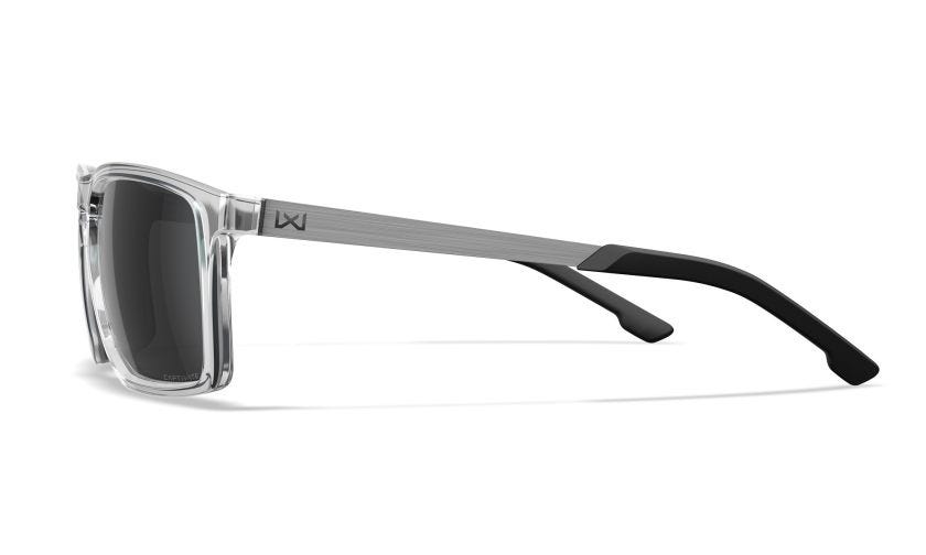 WX AXE, Gläser: CAPTIVATE™ Grau, Gestell: Glänzend Transparent Image