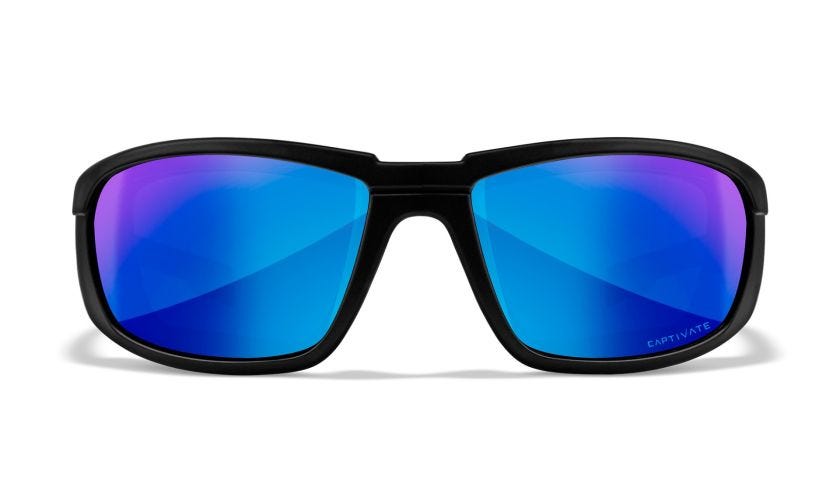 WX BOSS, Gläser: CAPTIVATE™ Polarisierend Blau Spiegel, Gestell: Matt Schwarz Image