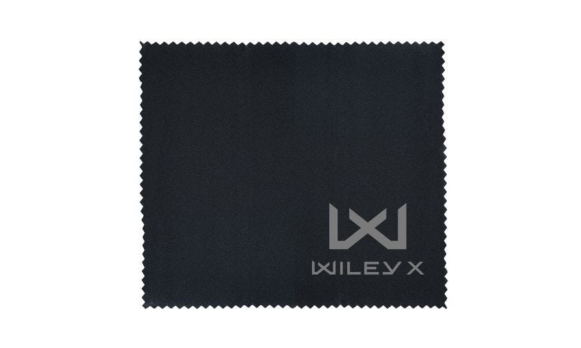 WX Brillenputztuch, Schwarz, mit WX/Wiley X Logo Image