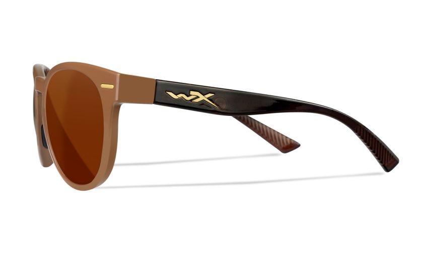 WX COVERT, Gläser: CAPTIVATE™ Polarisierend Kupfer, Gestell: Glänzend Braun/Transparent Braun Image