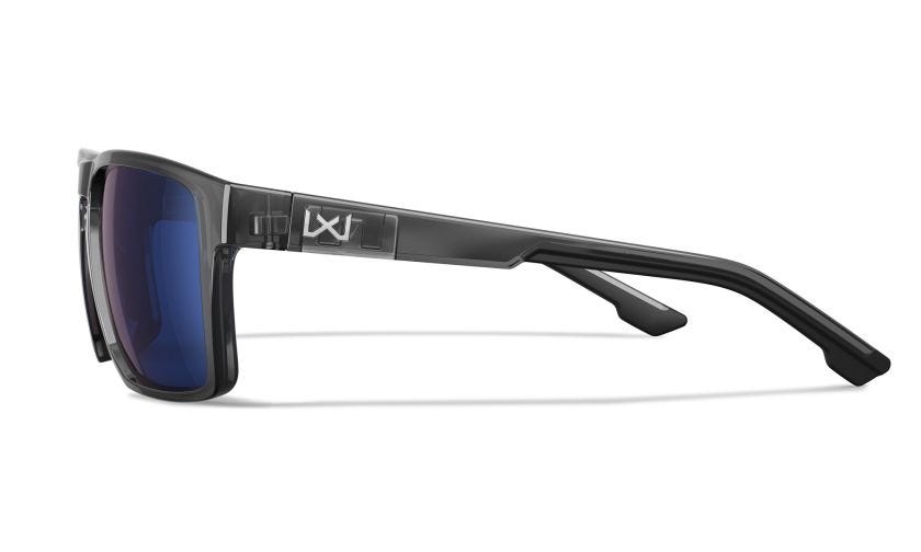 WX FOUNDER, Gläser: CAPTIVATE™ Polarisierend Blau Spiegel, Gestell: Glänzend Transparent Grau Image