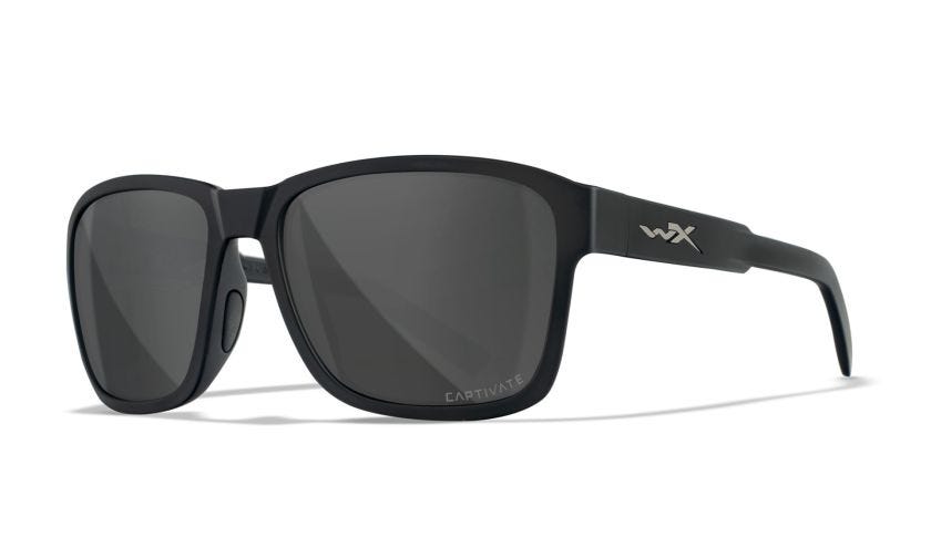 | Polarisierte WX Schwarz, Sonnenbrille X Grau TREK – Wiley