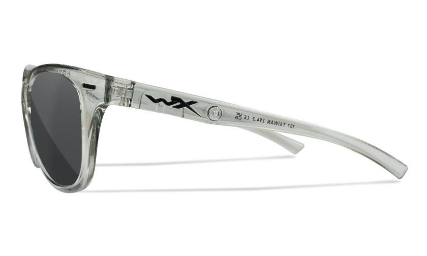 WX ULTRA, Gläser: CAPTIVATE™ Polarisierend Grau, Gestell: Glänzend Transparent Hellgrau Image